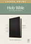 NLT Large Print Thinline Reference Bible (Leatherlike, Black)