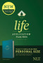 NLT Life Application Study Bible, Personal Size (Leatherlike, Teal Blue)