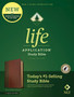 NLT Life Application Study Bible (Leatherlike, Brown/Tan, Indexed)