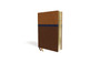 NIV Study Bible,  Personal Size, Leathersoft, Brown/Blue