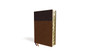 NIV Study Bible,  Large Print, Leathersoft, Brown, Thumb Indexed