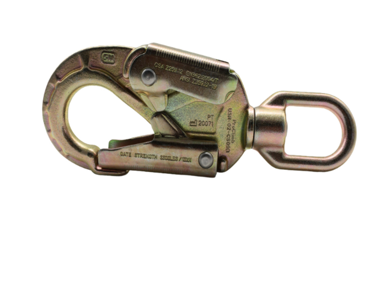 ProClimb Steel Swivel Snap Hook - 2-Stage Locking (ANSI)