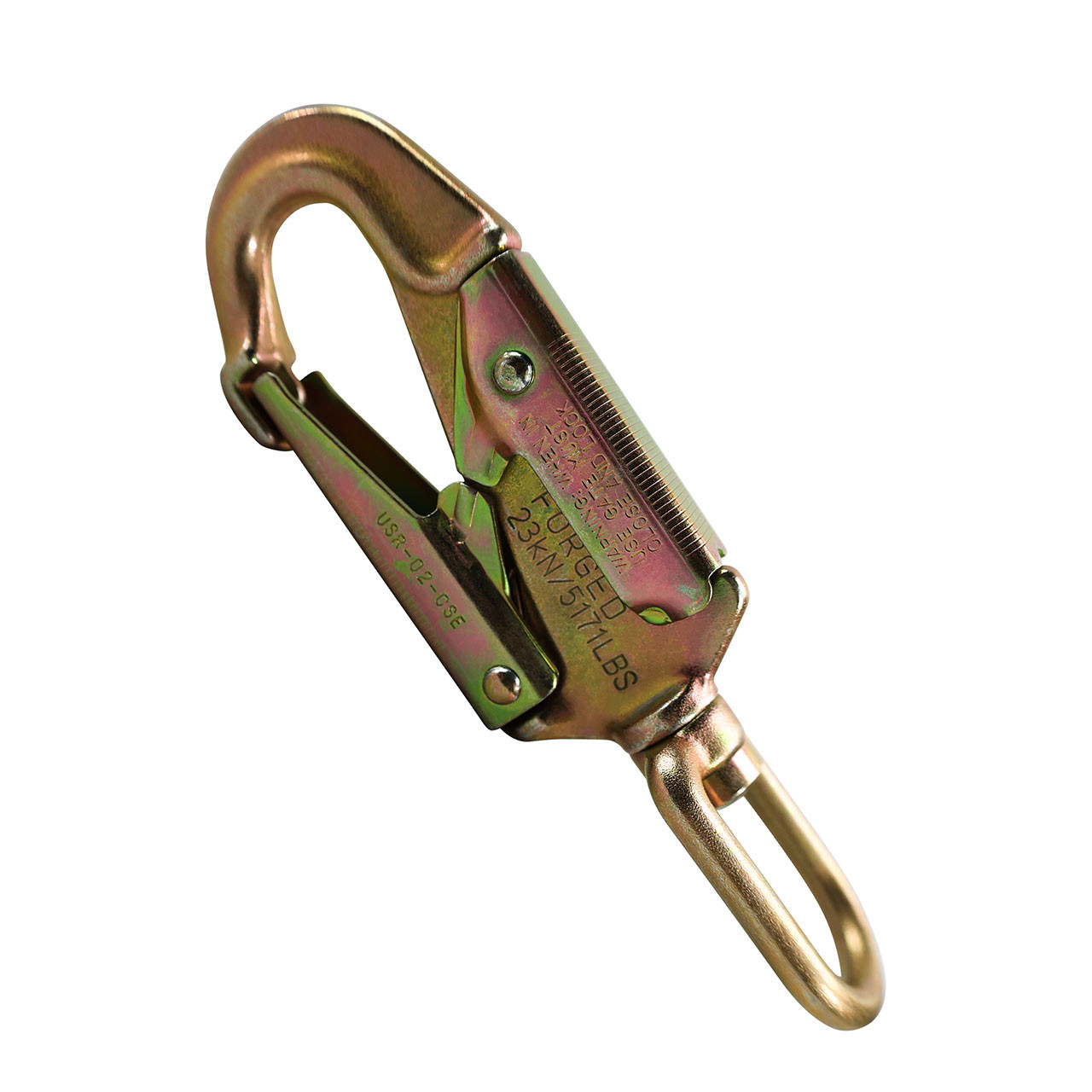 M-Tac - Aluminum Snap Hook with Key Lock - 10 cm - Gray - MTC