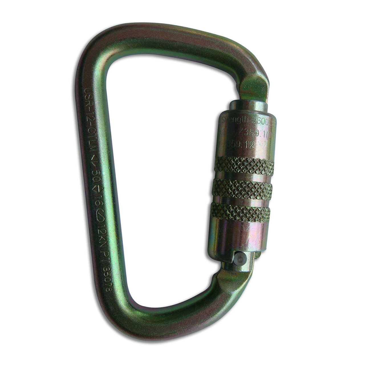 Twist Lock Modified D Steel Carabiner | ProClimb