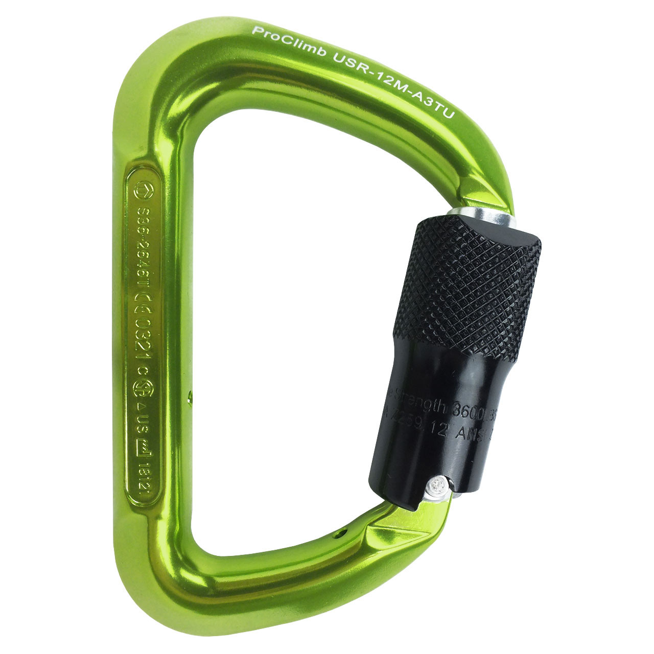 Twist Lock Modified D Steel Carabiner | ProClimb