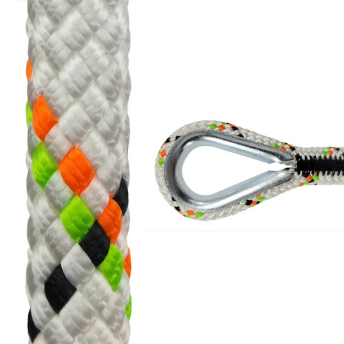 1-2 Static Master II™ Static Kernmantle Rappelling Rope White