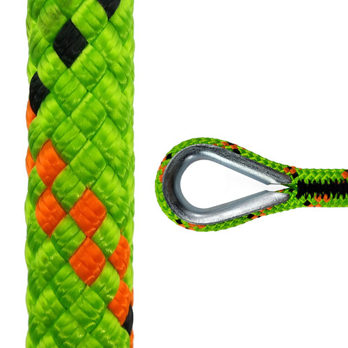 15M multicolor 15m tree rock climbing safety sling cord rappelling rope  equipment tool kit dt4025