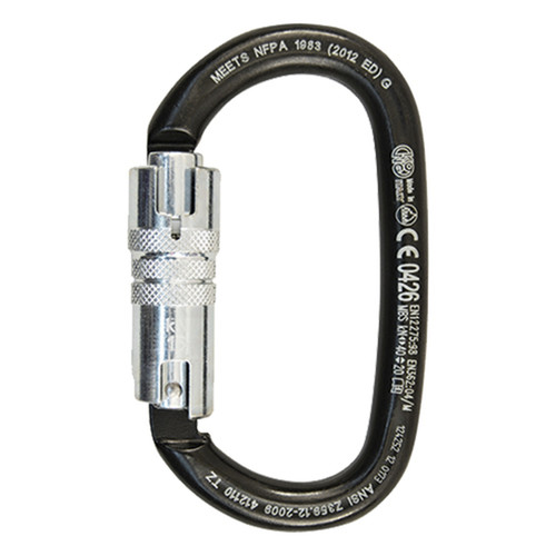 X-Large Steel Twist Lock Carabiner - Climbing Carabiners
