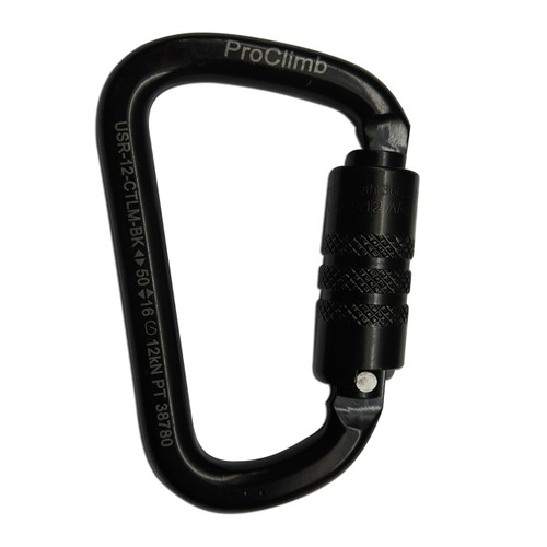 X-Large Steel Twist Lock Carabiner - Climbing Carabiners