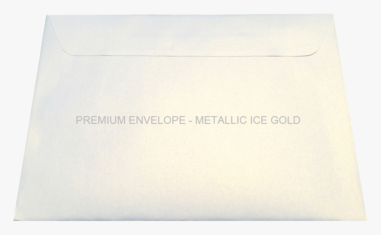 Premium Envelope - Metallic Ice Gold