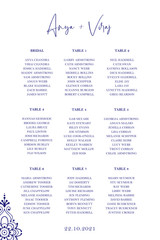 Wedding Seating Chart - Indian #1