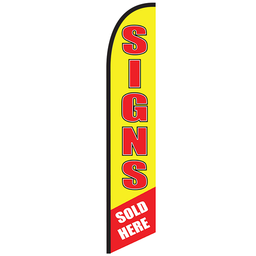 Signs Sold Here Knit Poly Banner