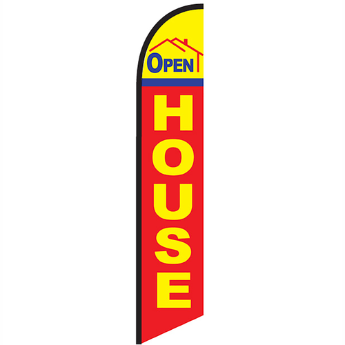 Open House Knit Poly Banner Open House Yellow