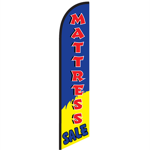 Mattress Knit Poly Banner Blue