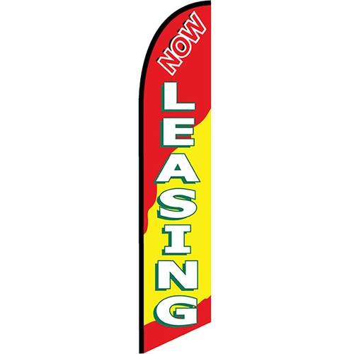 Now Leasing Knit Poly Banner