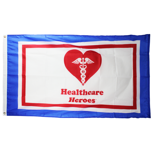 3 X 5 Healthcare Heroes Nylon H&G