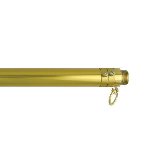 6 - 10 ft X 1 1/8 in Gold Adjustable Aluminum Pole