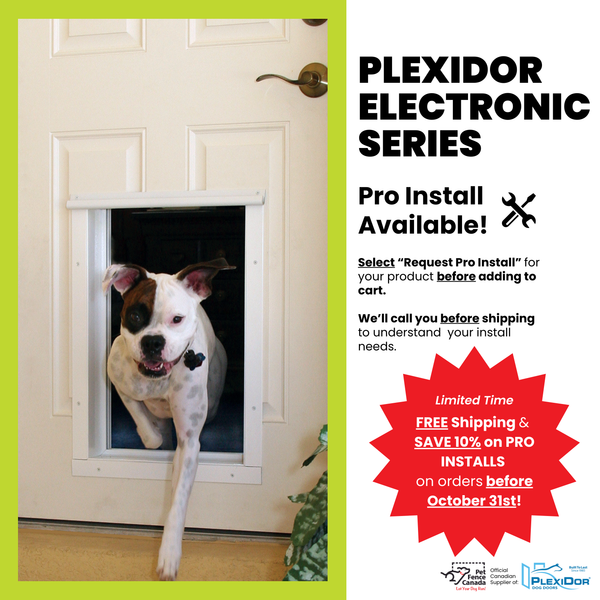 PlexiDor ELECTRONIC SERIES | Pet Door | Price Varies per Size