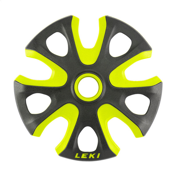2019 Leki Big Mountain 95mm Yellow Basket Pair