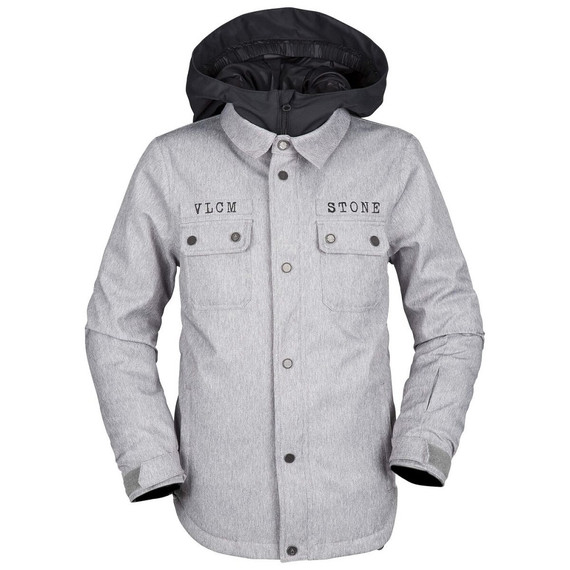 2019 Volcom Neolithic Insulated Boys Heather Grey Jacket