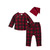 Buffalo check Santa 3 piece set