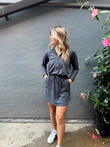 grey spandex dress Cami Spandex Dress Small / SlateGray main image 1