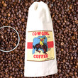 Cowgirl Coffee Label Towel