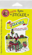Tacos sticker, packaged