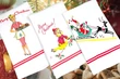 Santa's Christmas Ride Tea Towel