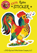 Rainbow Rooster Sticker
