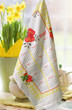 2027 Blue Ribbon Strawberries Calendar Tea Towel