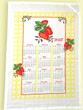 2027 Blue Ribbon Strawberries Calendar Tea Towel