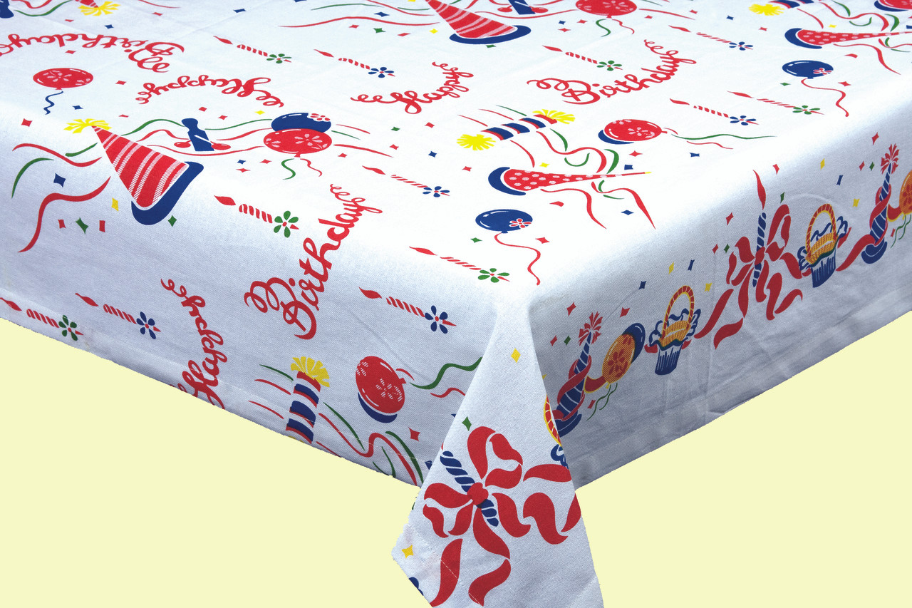 birthday tablecloth