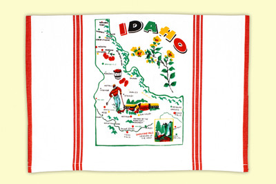 Idaho Map Towel Idaho Map Towel