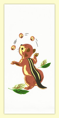 Chippy Towel, chipmunk Chippy Towel, chipmunk