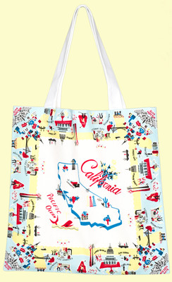 California Vibe Map Tote California Vibe Map Tote