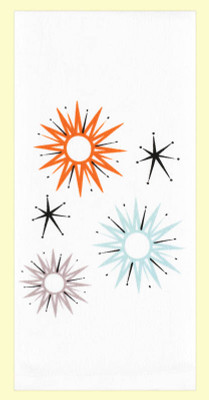 Midcentury Starburst Towel