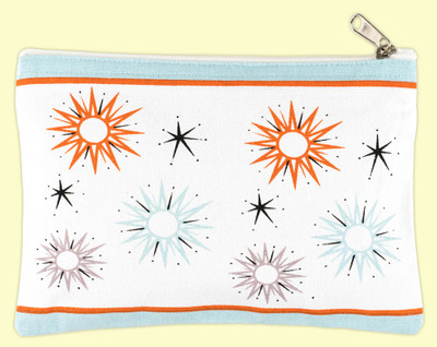 Starburst Canvas Case, midcentury Starburst Canvas Case, midcentury
