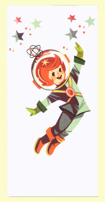 Spacegirl flour sack towel Spacegirl flour sack towel