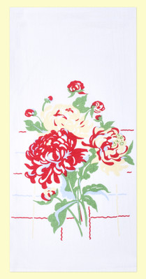 Peonies flour sack towel Peonies flour sack towel