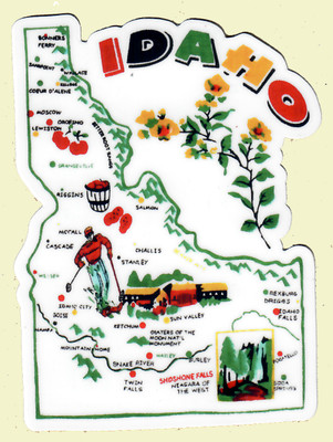 Idaho Map sticker