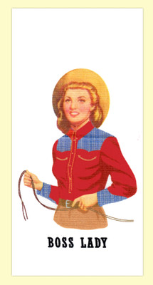 Boss Lady Flour Sack Towel Boss Lady Flour Sack Towel