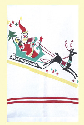 Santa's Christmas Ride Towel Santa's Christmas Ride Towel