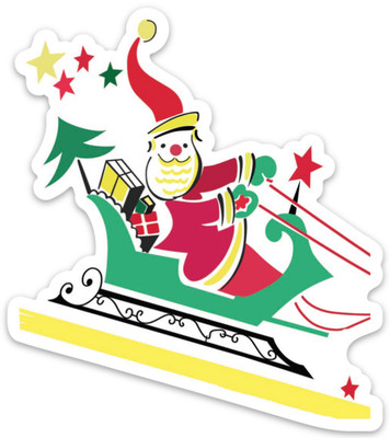 Santa's Christmas Ride Sticker