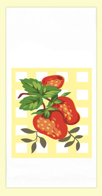 Blue Ribbon Strawberries Tea Towel
