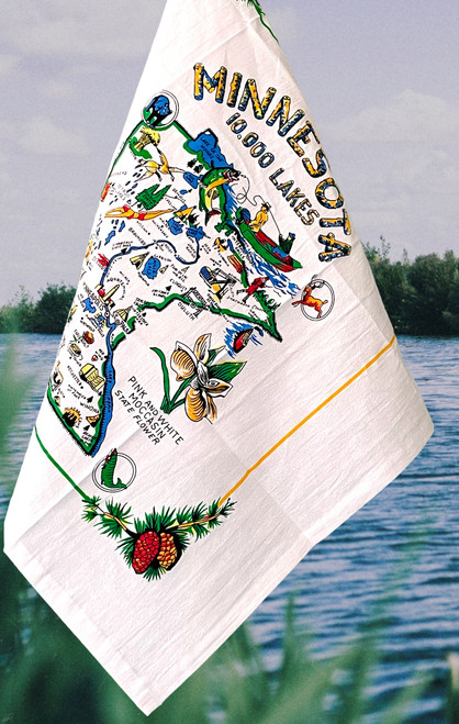 Minnesota Souvenir Map Towel