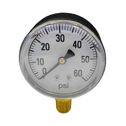 Pressure gauge, 60 PSI, dry