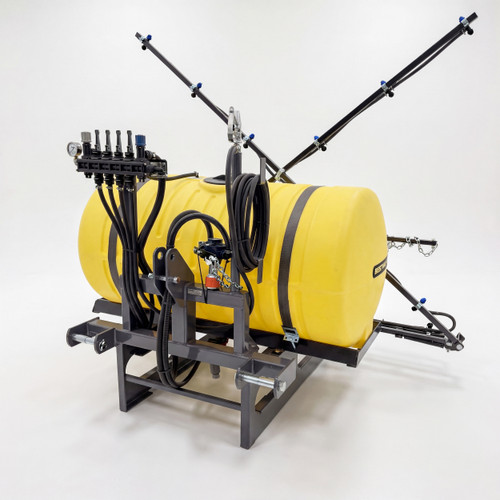 3P200-8R/3WC | 200 gallon 3-point sprayer with handgun, 8-row (28') boom assembly.