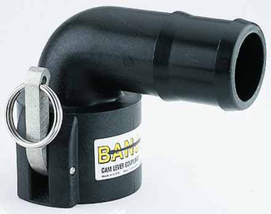 Banjo 150C90 | 1½" 90° Female Coupler X 1½" - Hose Barb, Poly
