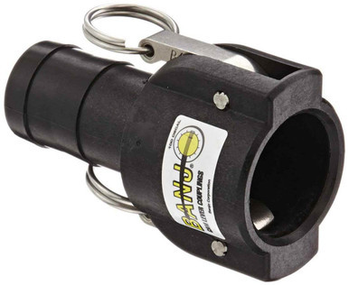 Banjo 125C | 1" Female Coupler X 1¼" Hose - Barb, Poly